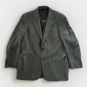 Brooks Brothers 346 Blazer Mens 42L brown Herringbone Tweed Sport Coat Jacket